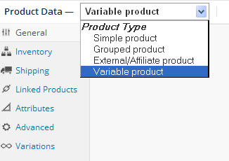 WooCommerence-ProductTypeVariableDropDown